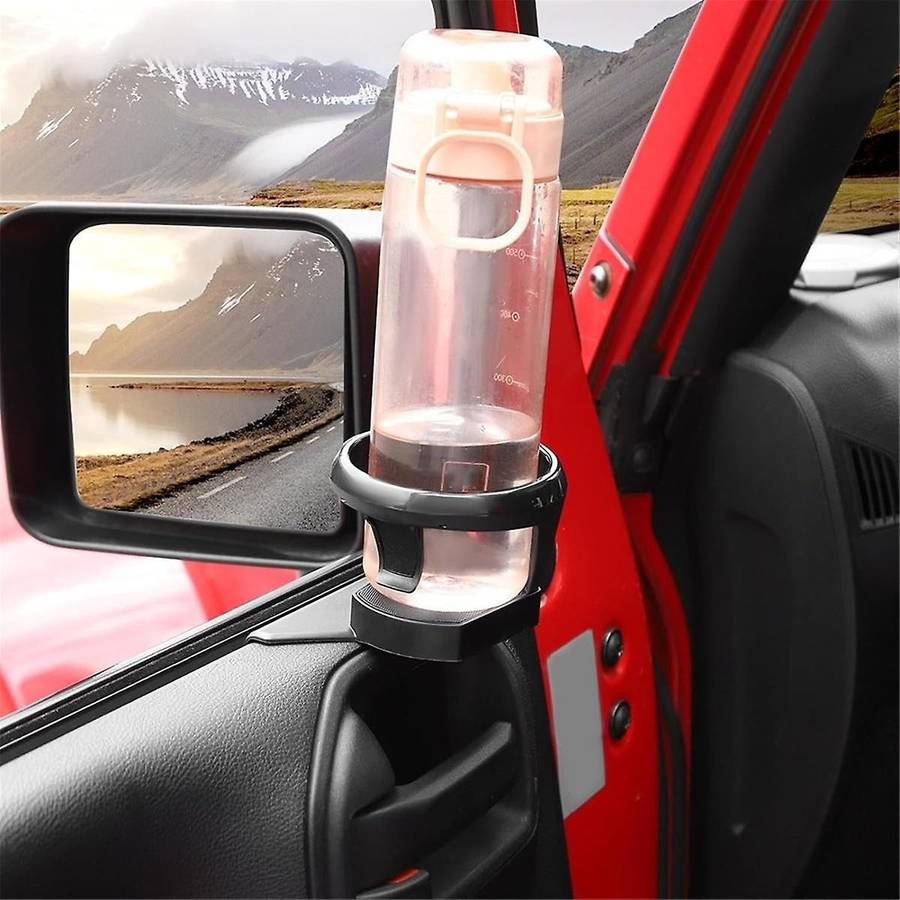Front Door Cup Holder for Wrangler JK 2011-2017 Accessories, Side Door Mounted Drink Holders ,Left &
