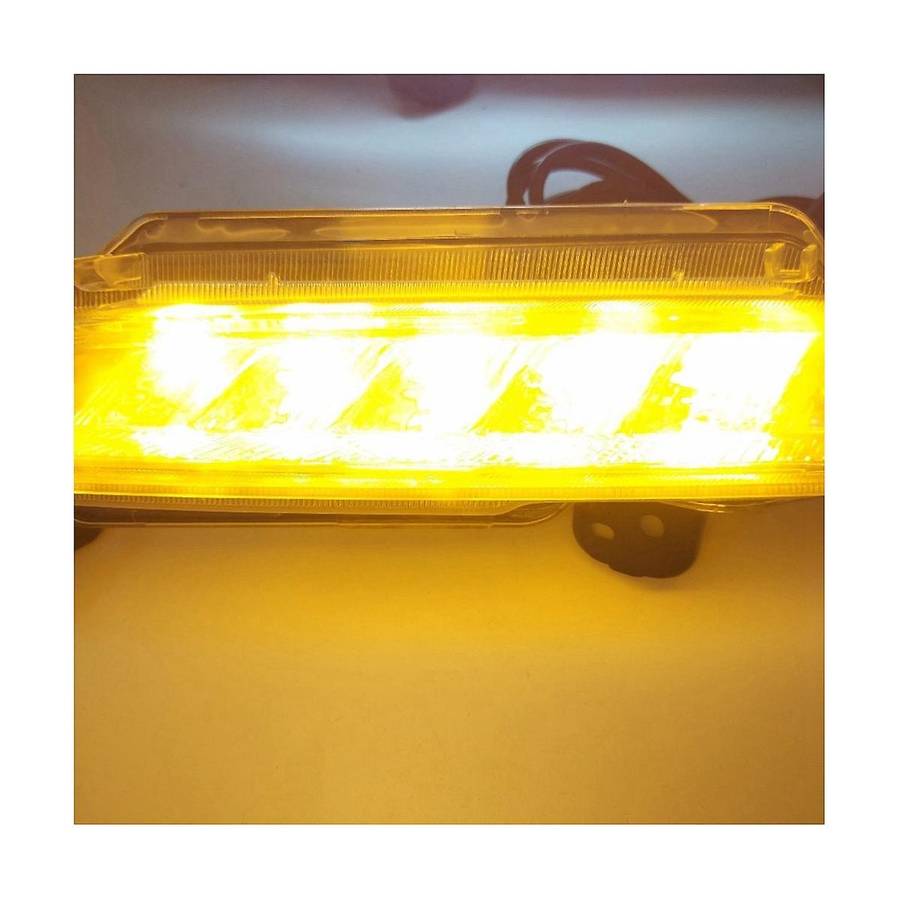 Front Fog Light Daytime Running Light Turn Signal Light (yellow Turn Signal Light) Car for Yaris 20