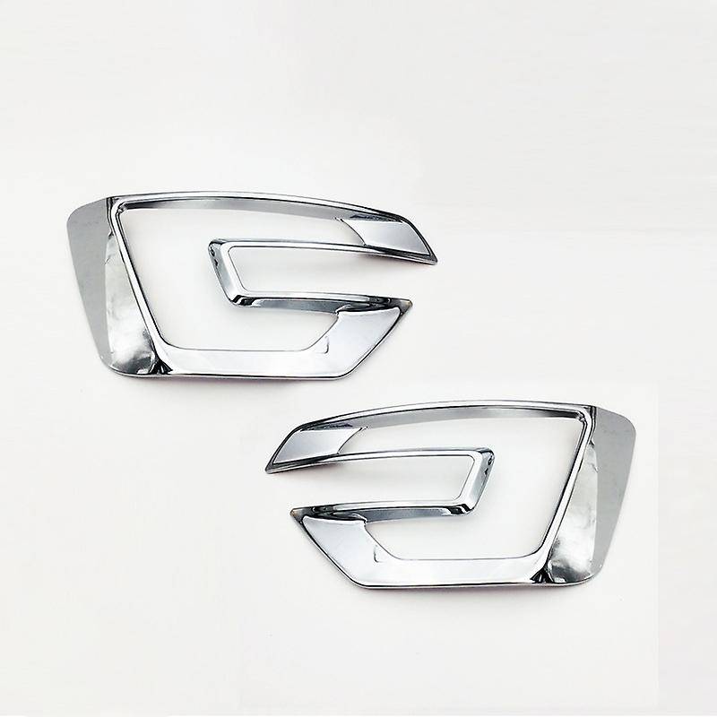 Front Fog Light Lamp Cover Trim Molding ABS Chrome for Explorer 2016-2017