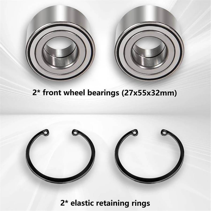 Front Heavy Duty Wheel Bearing Kit for Rancher 420 500 520 2014-2024 Replace 91051-HR3-A21 90651-HR3