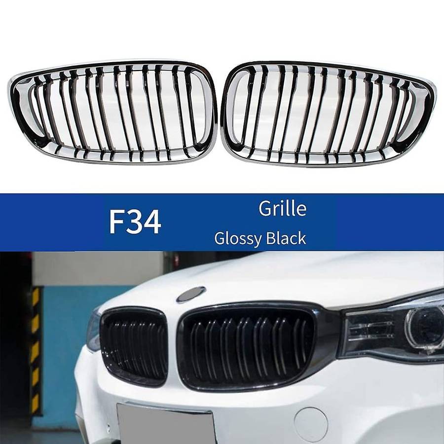 Front Kidney Double Line Grille Sport Grill Replacement for- F34 320I 328I 330I 335I 340I GT XDrive
