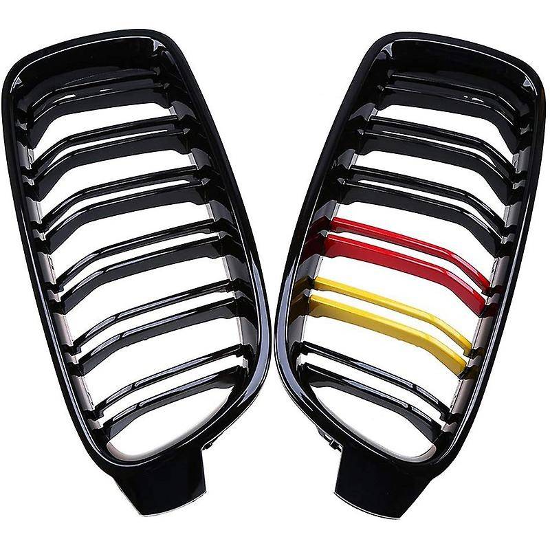 Front Of the Car Cooler Sport Front Double Rib Kidney Grille Gloss for 3 Series F30 F31 F35 Sedan 20