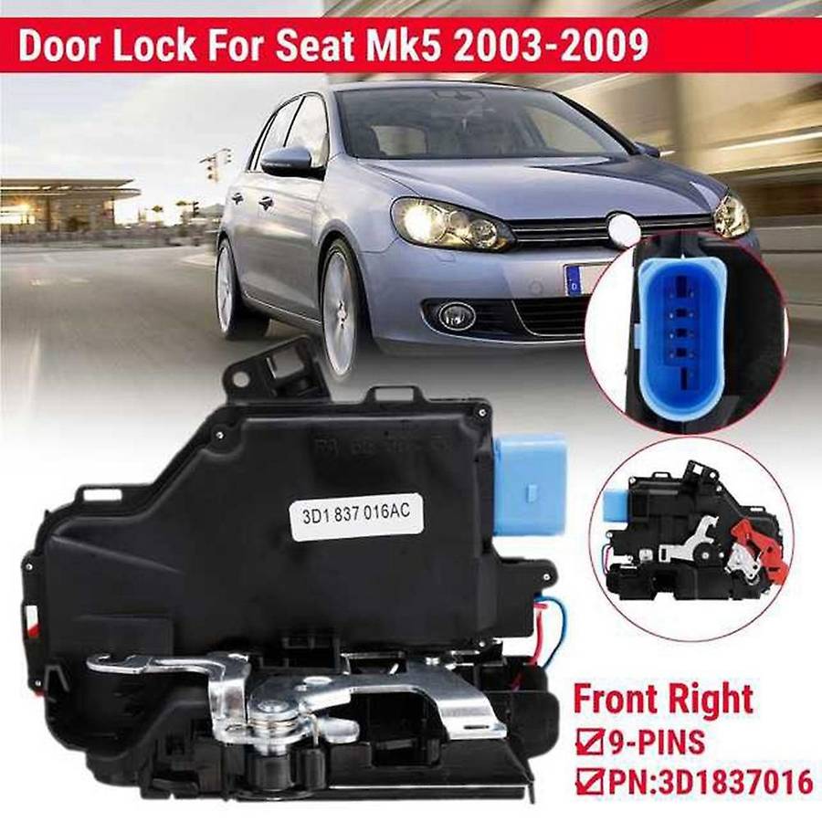 Front Right Door Lock Actuator Central Mechanism 3D1837016A 3D1837016 for Golf 5 Mk5 2003-2009 Seat