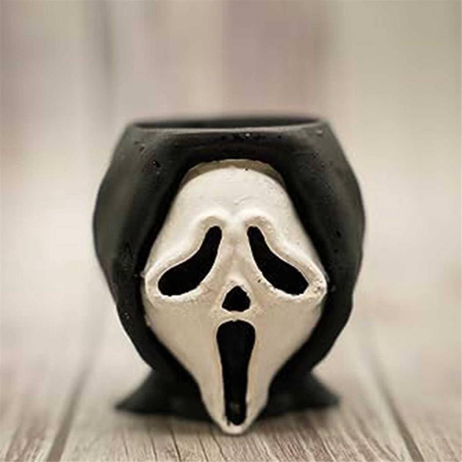 Fun Scary Halloween Succulents Potted Plants, 1pc Small People Cute Succulent Plant Pots for Home De