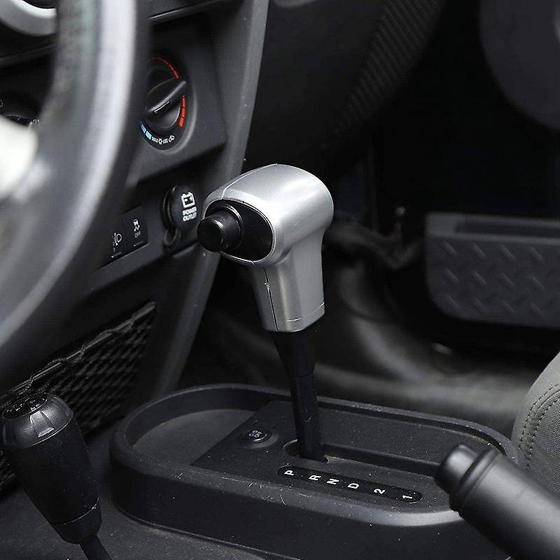 Gear Shift Knob Handle Cover ABS Interior Accessories for 2007-2010 JK JKU Sport X Silver