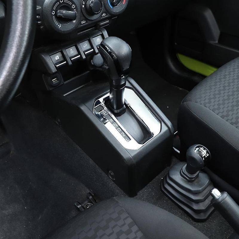 Gear Shift Panel Cover Trim Sticker for Jimny 2019-2020 JB74 JB64 LHD Car Accessories, Silver