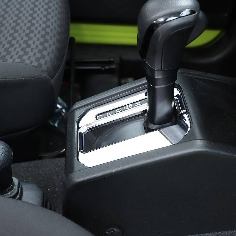Gear Shift Panel Cover Trim Sticker for Jimny 2019-2020 JB74 JB64 LHD Car Accessories, Silver