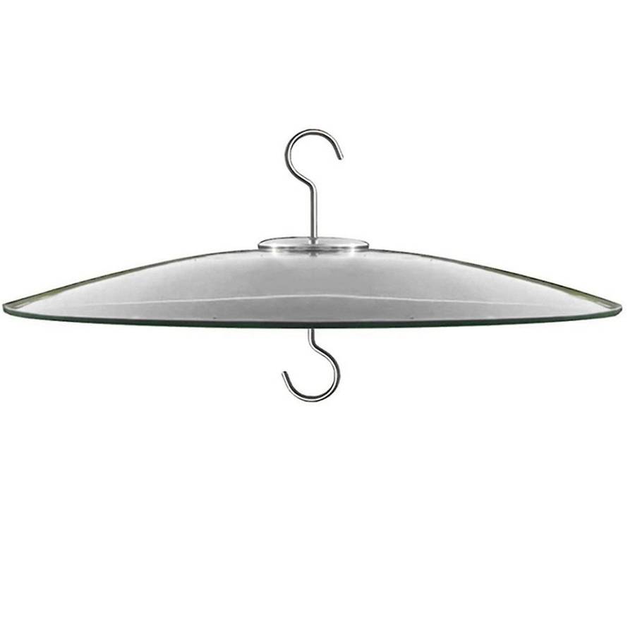 Glass Squirrel Baffle for Bird Feeders Pole - Shepherd Hooks/post Hanging - Clear 13inch