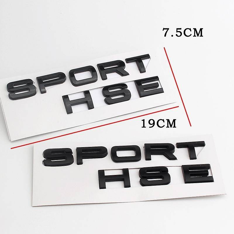 Gloss Black Letters Sport Hse Trunk Nameplate LOGO for