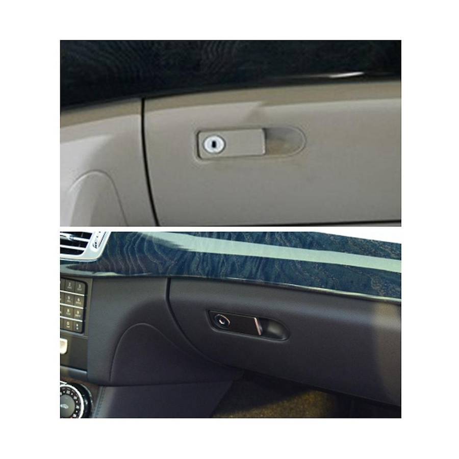 Glove Toolbox Lid Switch Grip Lock Hole for CLS300 Toolbox Lock Switch for W218(Black)