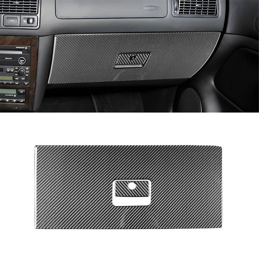 Golf 4 Mk4 1999-2004 Lhd Soft Carbon Fiber Car Passenger Side Storage Glove Box Panel Cover Trim A
