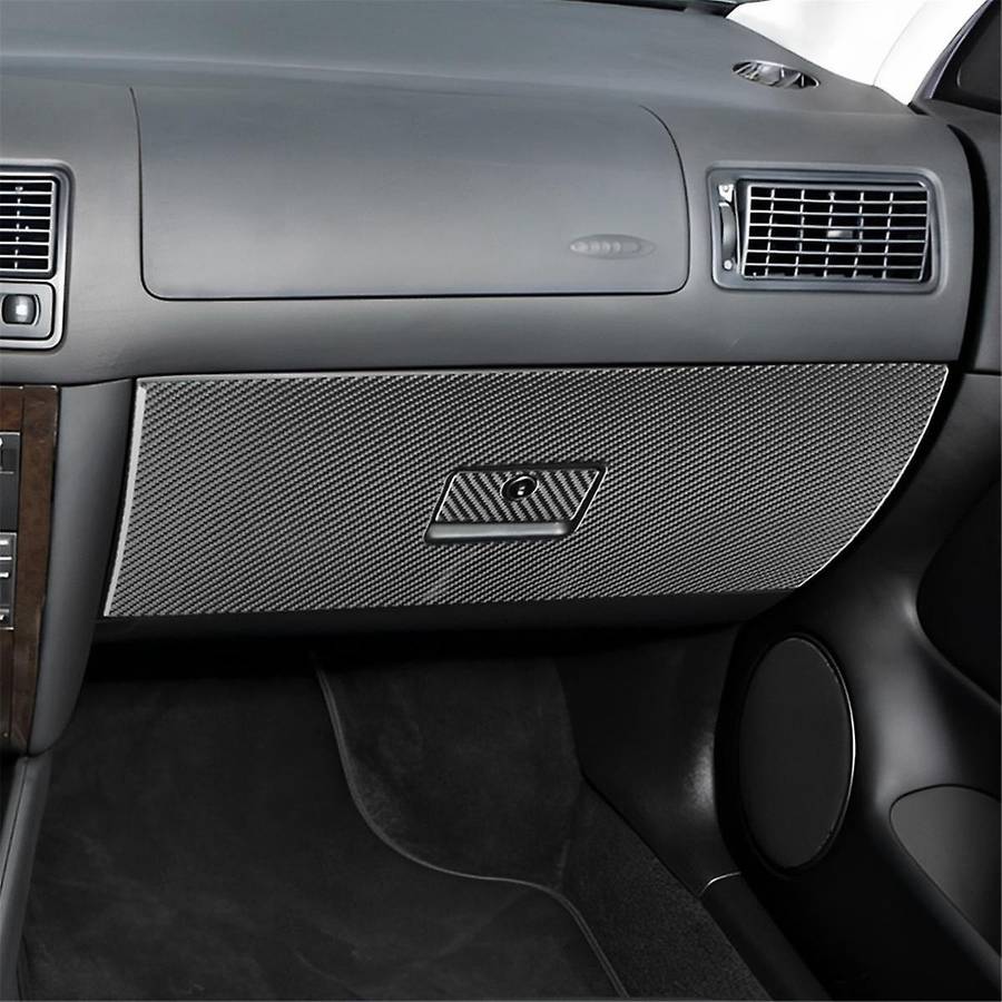 Golf 4 Mk4 1999-2004 Lhd Soft Carbon Fiber Car Passenger Side Storage Glove Box Panel Cover Trim A
