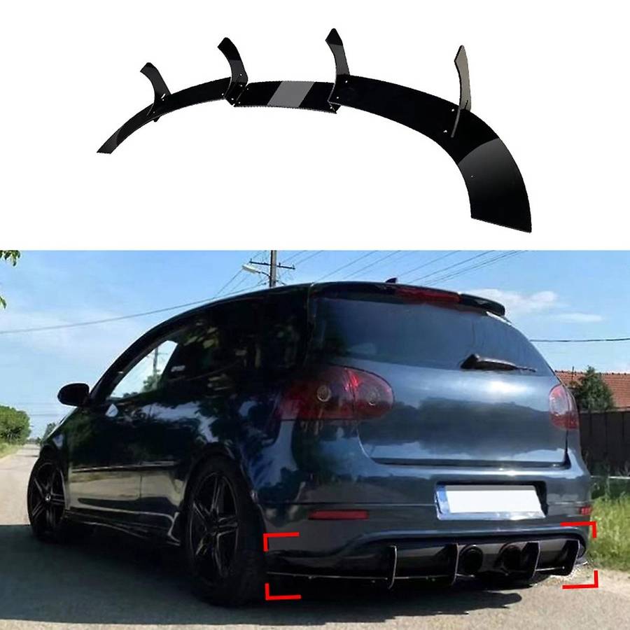 Golf Mk5 R32 Rear Bumper Diffuser Spoiler Lip Protector Splitter Body Kit Accessories
