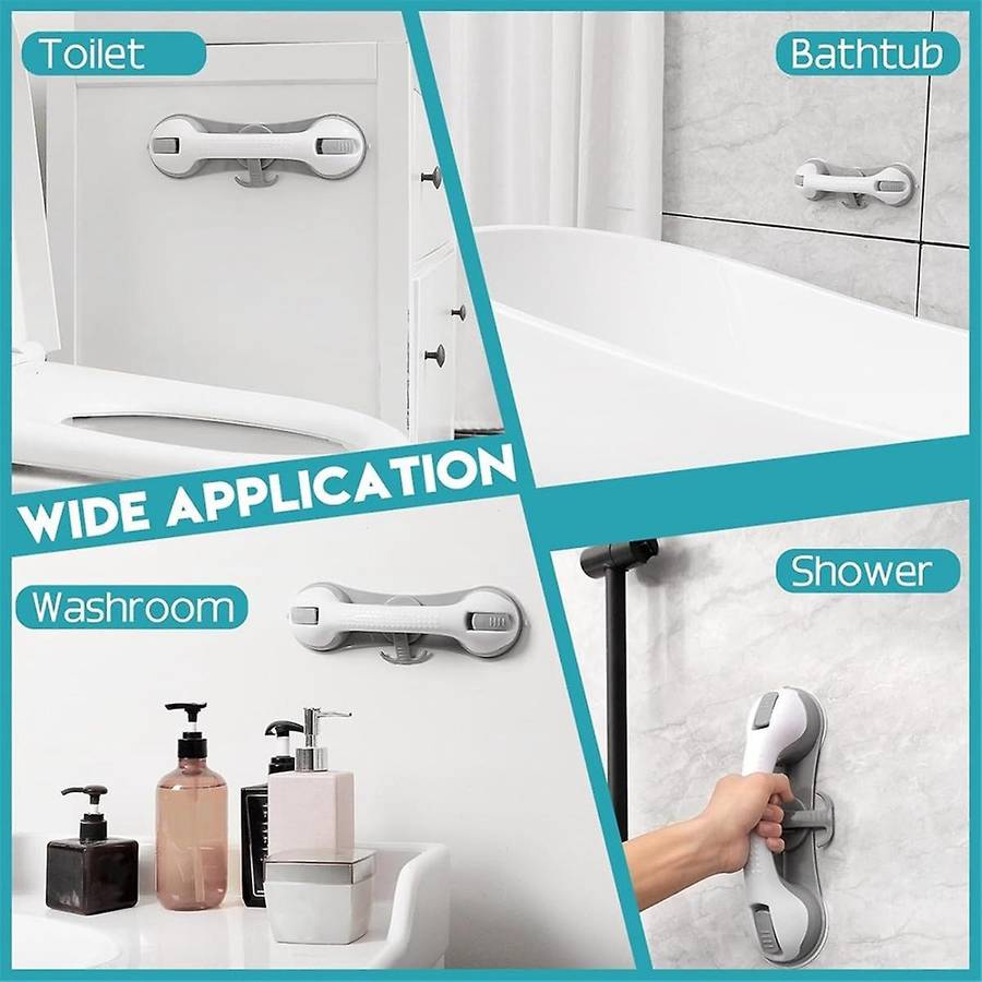 Grab Bars for Shower Handle Strong Suction Cup Grab Bar Safety Bars for Shower Chair Bathroom Grab B