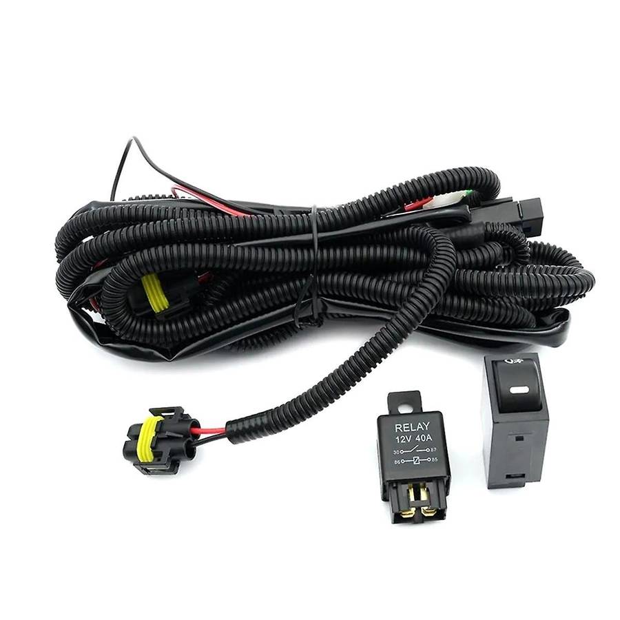 H8 H11 LED Fog Lights Indicator Switch & Relay Wiring Harness Kits 40A for BRZ Forester Crosstrek