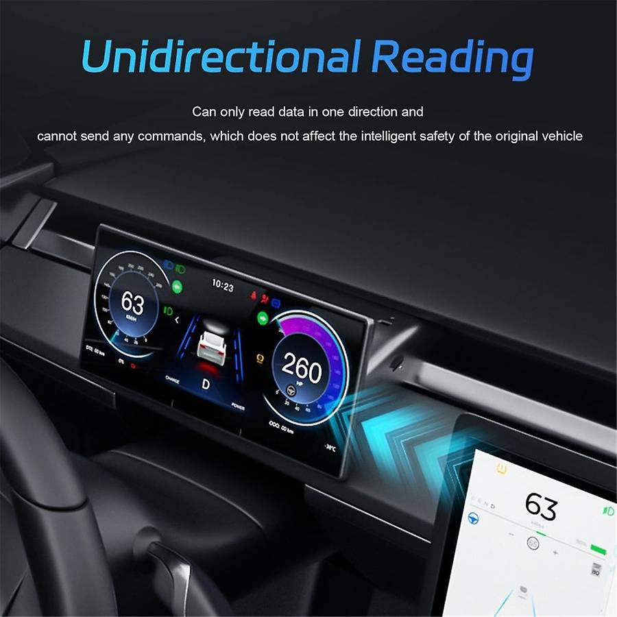 Head Up Display for /Y, 9Inch Screen HUD Carplay Android Auto Car Dashboard Instrument Accessories,A