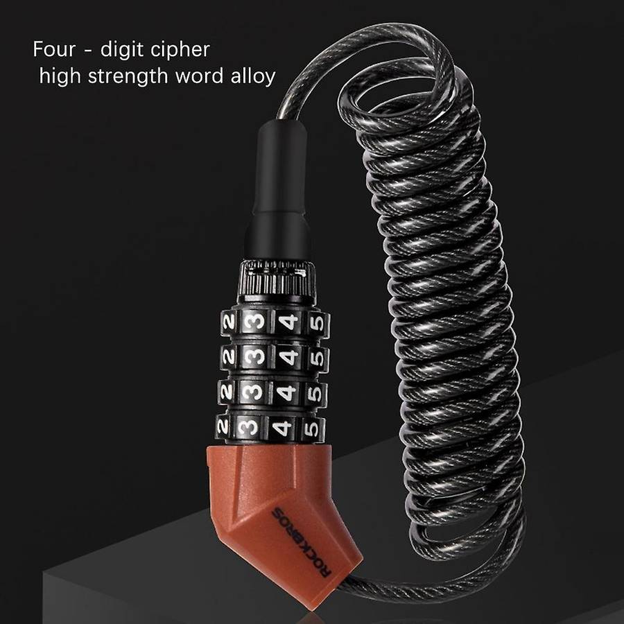 Helmet Lock Password Lock Bicycle Electric Car Motorcycle Cap Anti-Theft Lock Portable Wire Lock Rid