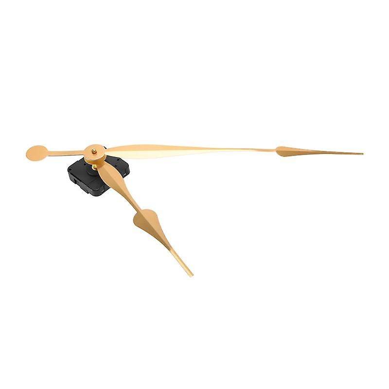 High Long Shaft Clock Movement Mechanism with 12 Inch Long Spade Hands (gold)