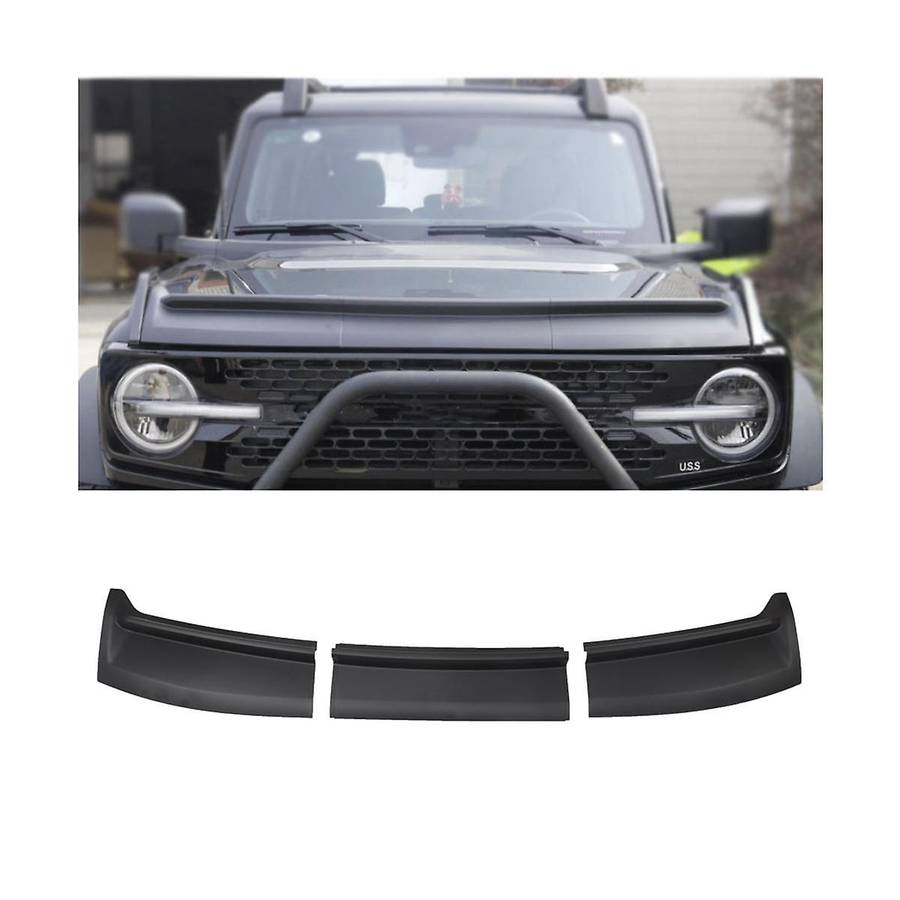 Hood Deflector Hood Protector for 2021 2022 2023 Accessories Hood Bug Deflector - Black