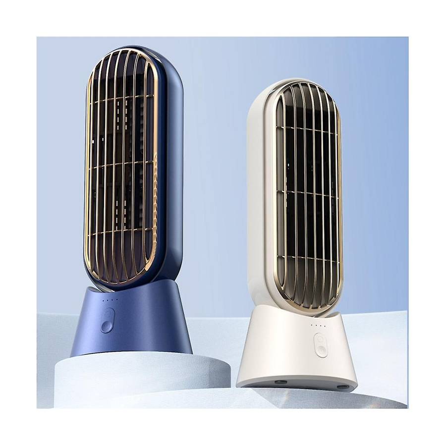 Household Desktop Turbo Bladeless Electric Fan Usb Rechargeable Silent Mini Portable Air Cooling Fa