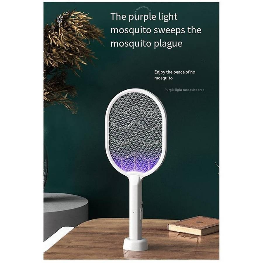 Household Electric Mosquito Swatter USB Rechargeable Mosquito Trap Powerful Mosquito Lamp