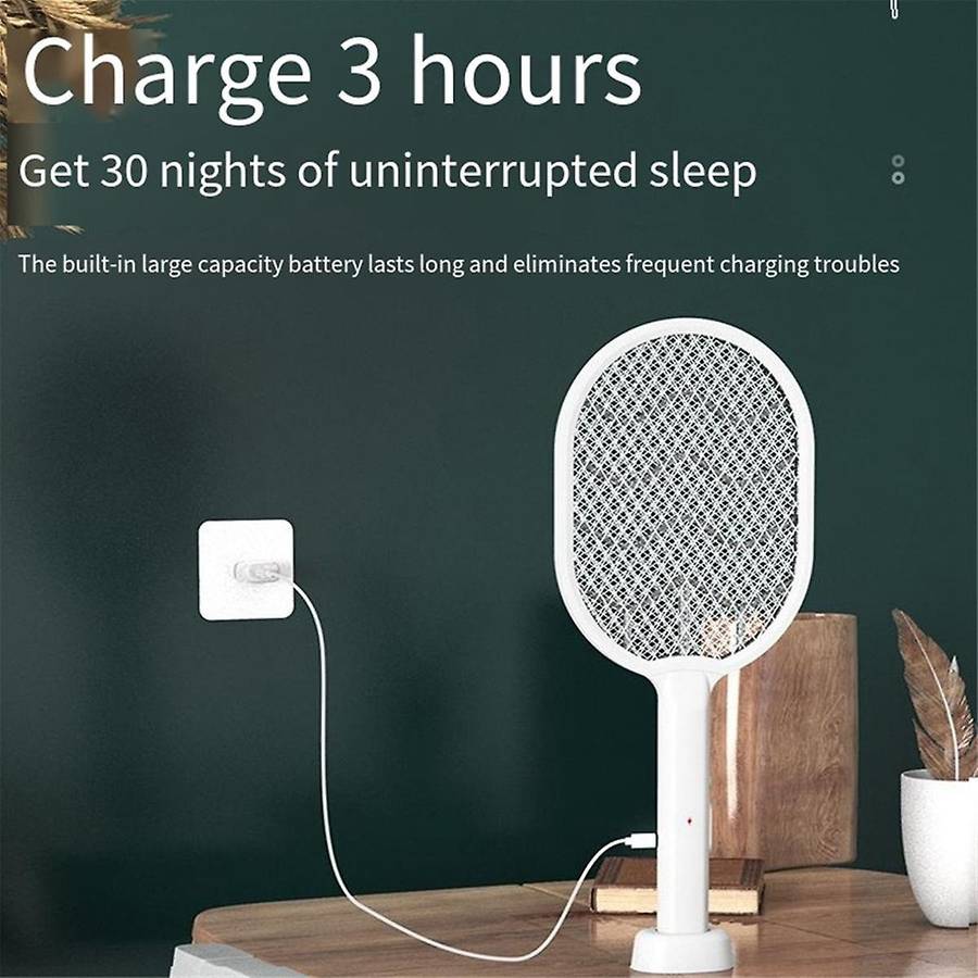 Household Electric Mosquito Swatter USB Rechargeable Mosquito Trap Powerful Mosquito Lamp