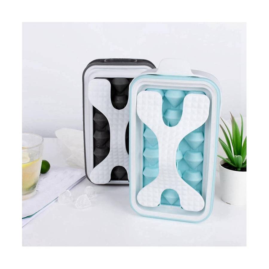 Ice Cube Ball Mould Portable Ice Maker Bottle Can Make 18 Ice Cubes Ice Ball Bubble Curling Foldabl