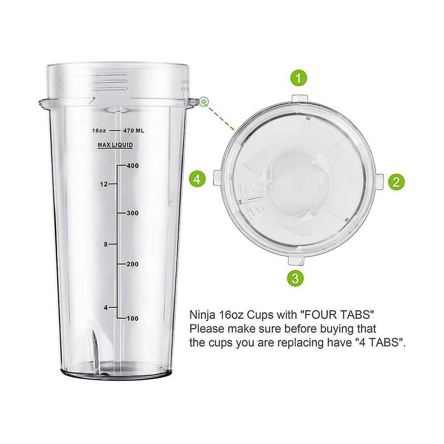Juicer Accessories 16oz with Scale Set for Ninja Bl740/bl770/bl771/bl772/bl780/bl660/bl663/bl810/bl8