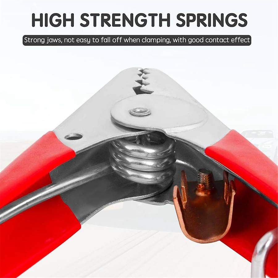 Jumper Cable Clamps Heavy Duty 4 Pcs, Battery Clamps Jumper Cable Ends 6inch Battery Charger Clamps