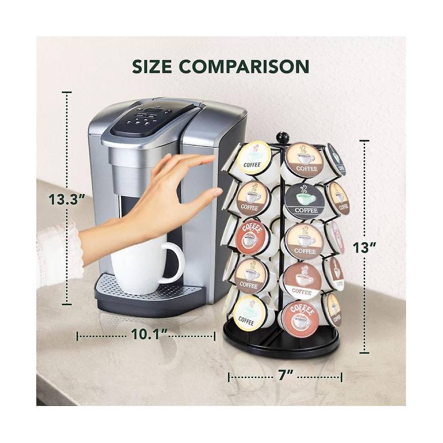 K Cup Holder - Compatible with for K-cups, Coffee Pod 35 K Cup Holder, Spins 360-degrees