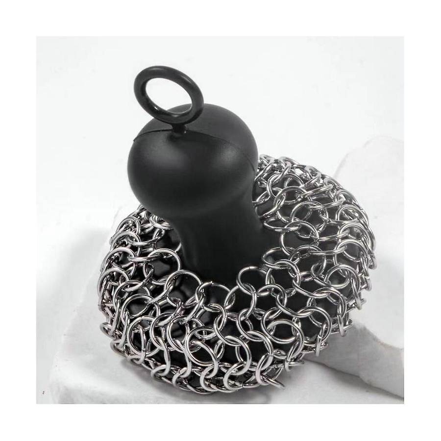 Kitchen Cleaning Ball Brush Pot Net Metal Ring Net Cast Iron Cleaner Chain Nail Washer Can Be Clean
