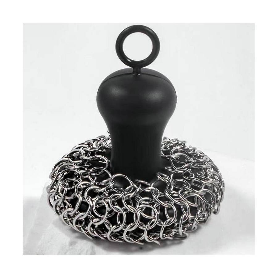 Kitchen Cleaning Ball Brush Pot Net Metal Ring Net Cast Iron Cleaner Chain Nail Washer Can Be Clean
