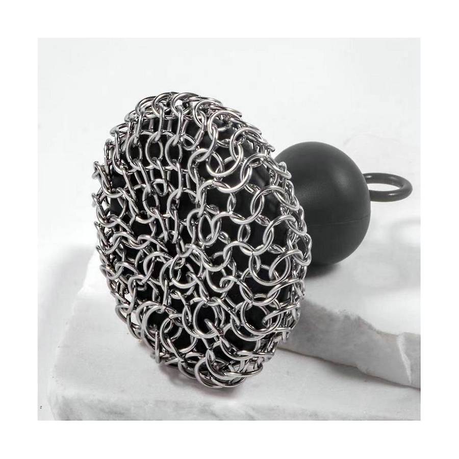 Kitchen Cleaning Ball Brush Pot Net Metal Ring Net Cast Iron Cleaner Chain Nail Washer Can Be Clean