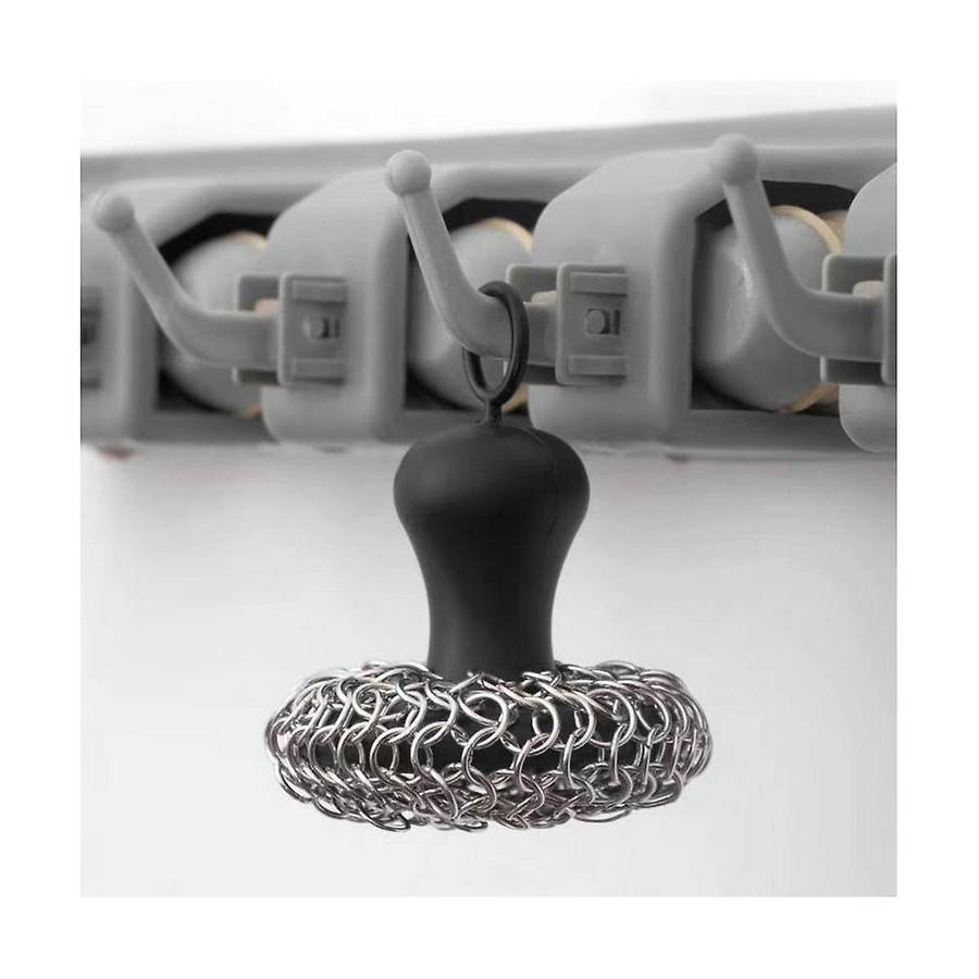 Kitchen Cleaning Ball Brush Pot Net Metal Ring Net Cast Iron Cleaner Chain Nail Washer Can Be Clean