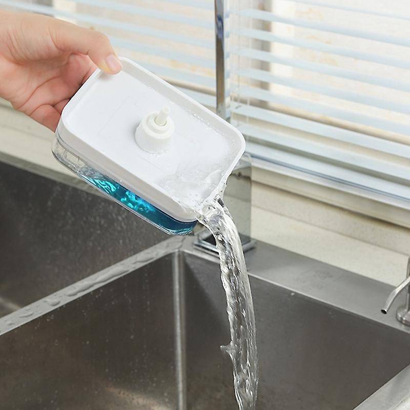 Kitchen Cleaning Soap Box with Sponge Soap Storage Box Kitchen Soap Dispenser Sponge Scrubber Holde