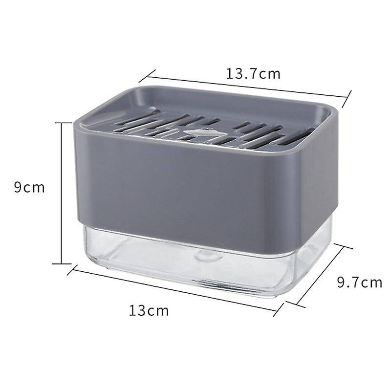 Kitchen Cleaning Soap Box with Sponge Soap Storage Box Kitchen Soap Dispenser Sponge Scrubber Holde