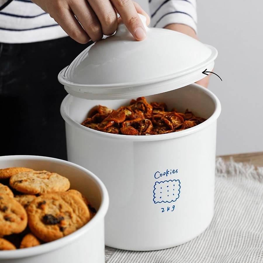 Kitchen Food Jar with Lid Sealed Snack Cookie Biscuit Candy Jar Storage Container 2.8L Tea Coffee Be