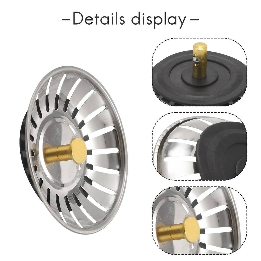 Kitchen Sink Strainer Drainer Draining Waste Plug