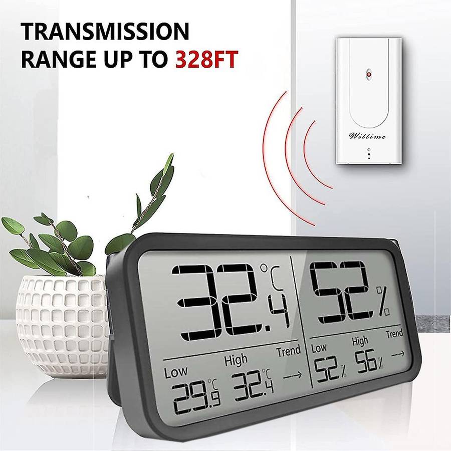 LCD Digital Temperature,Humidity Meter for Home Indoor,Electronic Hygrometer Thermometer,Weather Sen