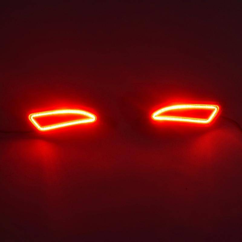 LED Car DRL Rear Bumper Tail Light Turning Signal Lamp Brake Lights Warning Lamps for 2015 2016