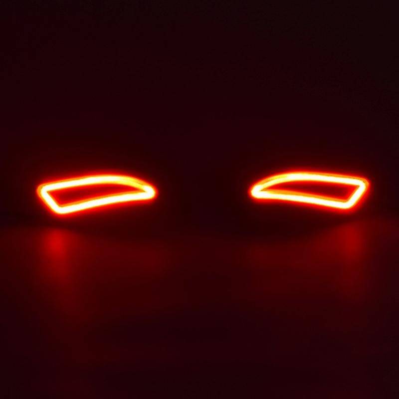 LED Car DRL Rear Bumper Tail Light Turning Signal Lamp Brake Lights Warning Lamps for 2015 2016