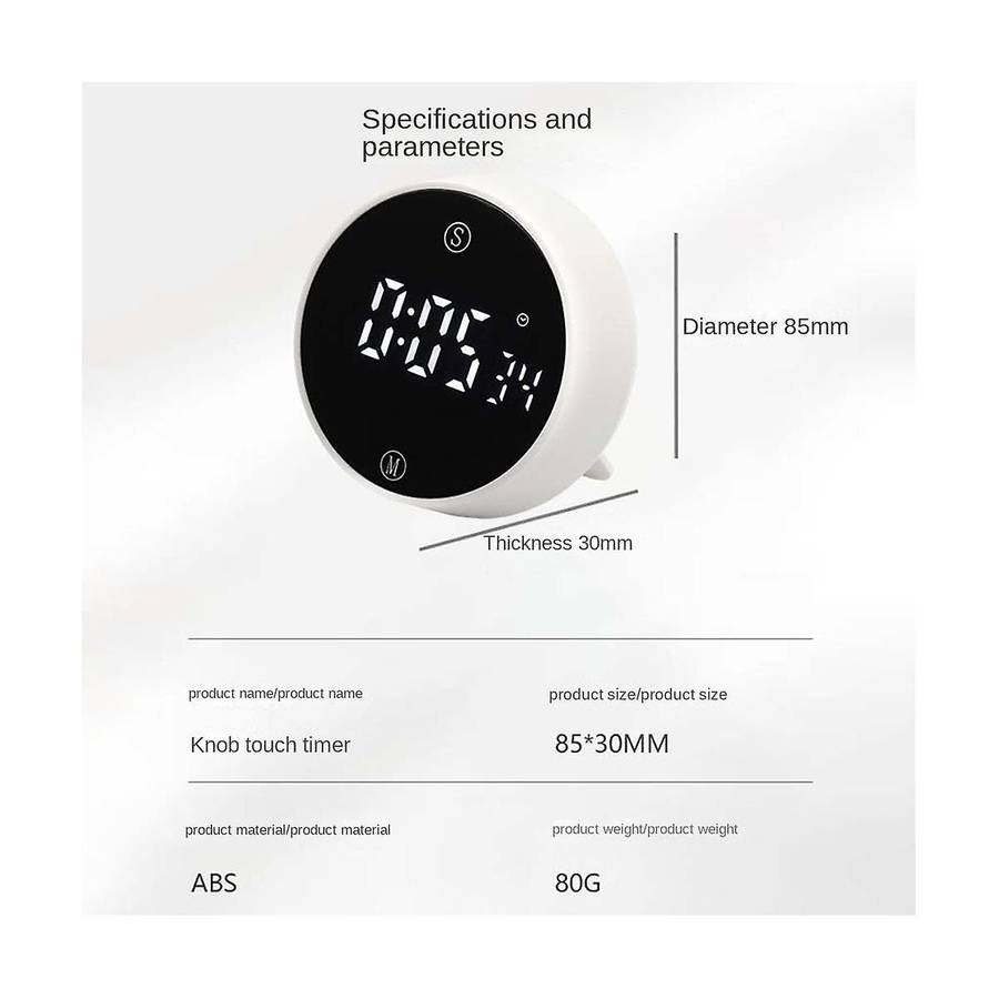 LED Digital Kitchen Timer for Cooking Shower Stopwatch Alarm Clock Magnetic Electronic Cooking Count