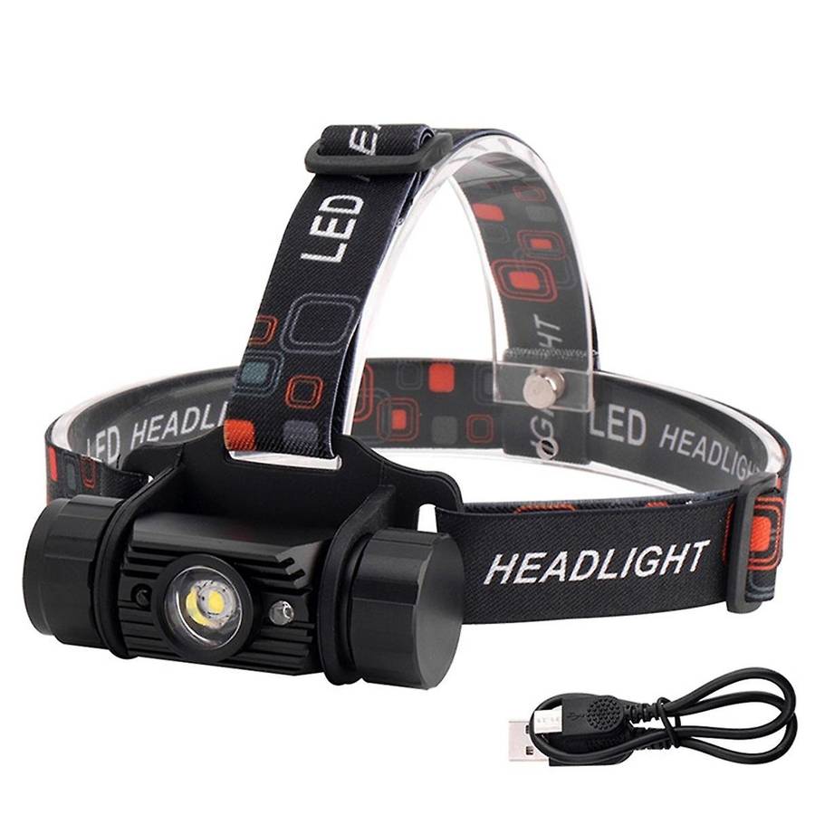 Led Rechargeable Headlight,Motion Sensor Adjustable Headband Headlight for Adults Outdoor Camping Ru