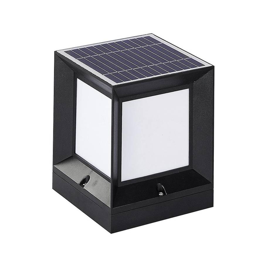 Led Solar Column Headlight Solar Powered Pillar Lamp Outdoor Waterproof Wall Light for Courtyard Lan