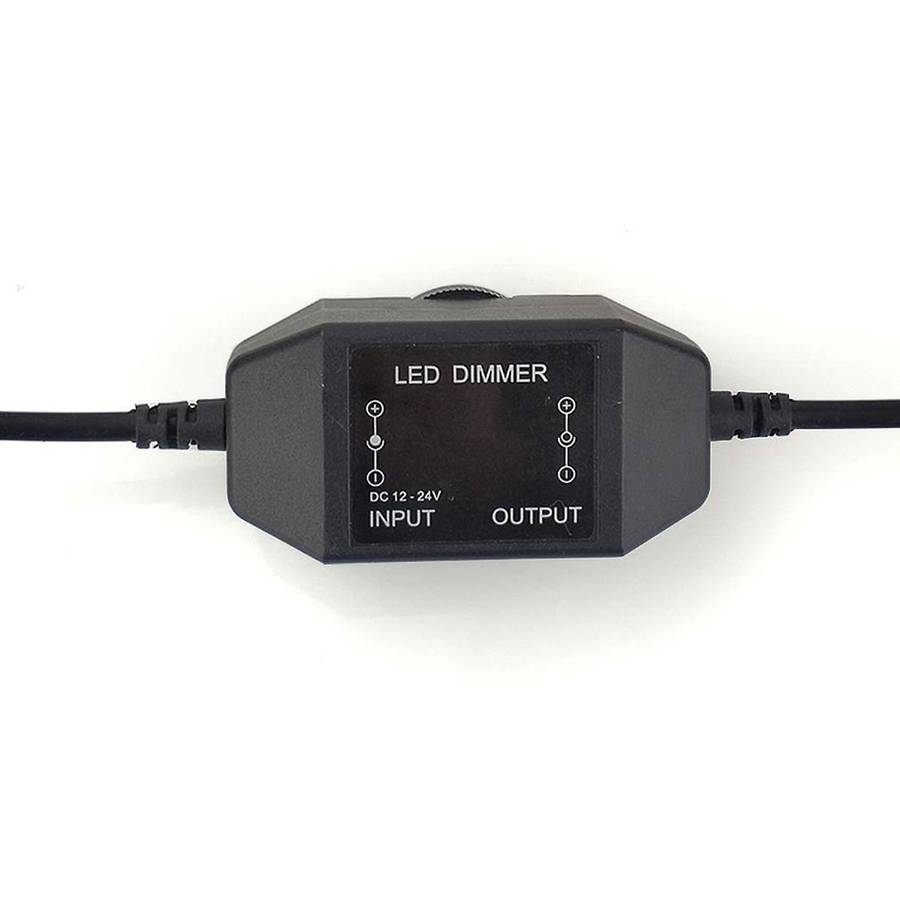 LED Strip Lights Dimmer Switch Stepless Compatible for LED Dimmable Lights, LED Rope Light 3528,5050