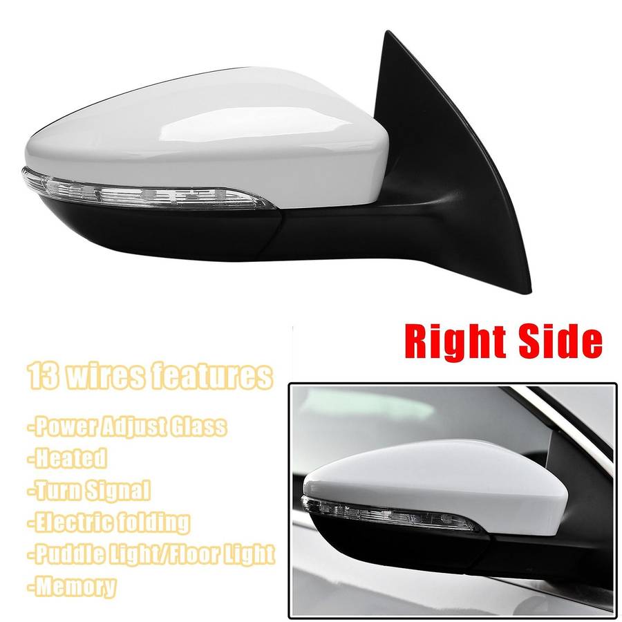 Left Side Rear View Mirror Assembly Power Heated Folding Memory Turn Signal 13 Wires for CC 2008-201