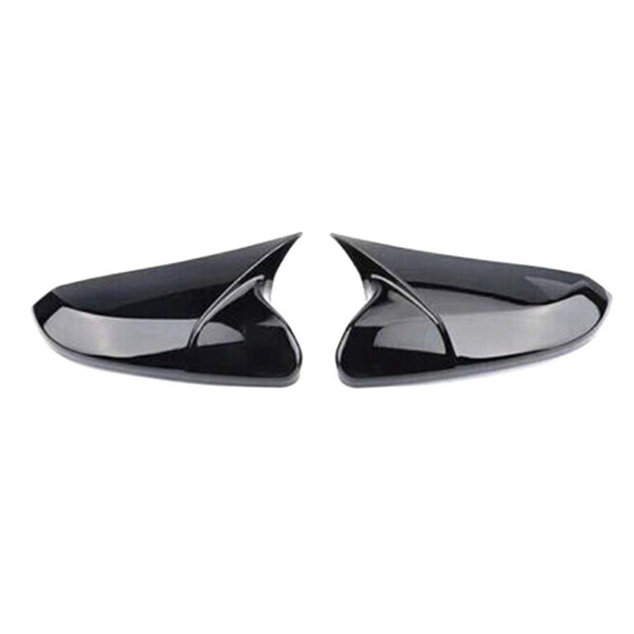 Left+Right Exterior Rear View Mirror Cover for 10Th 2016-2021 OX Horn Rear View Side Door Wing Mirro