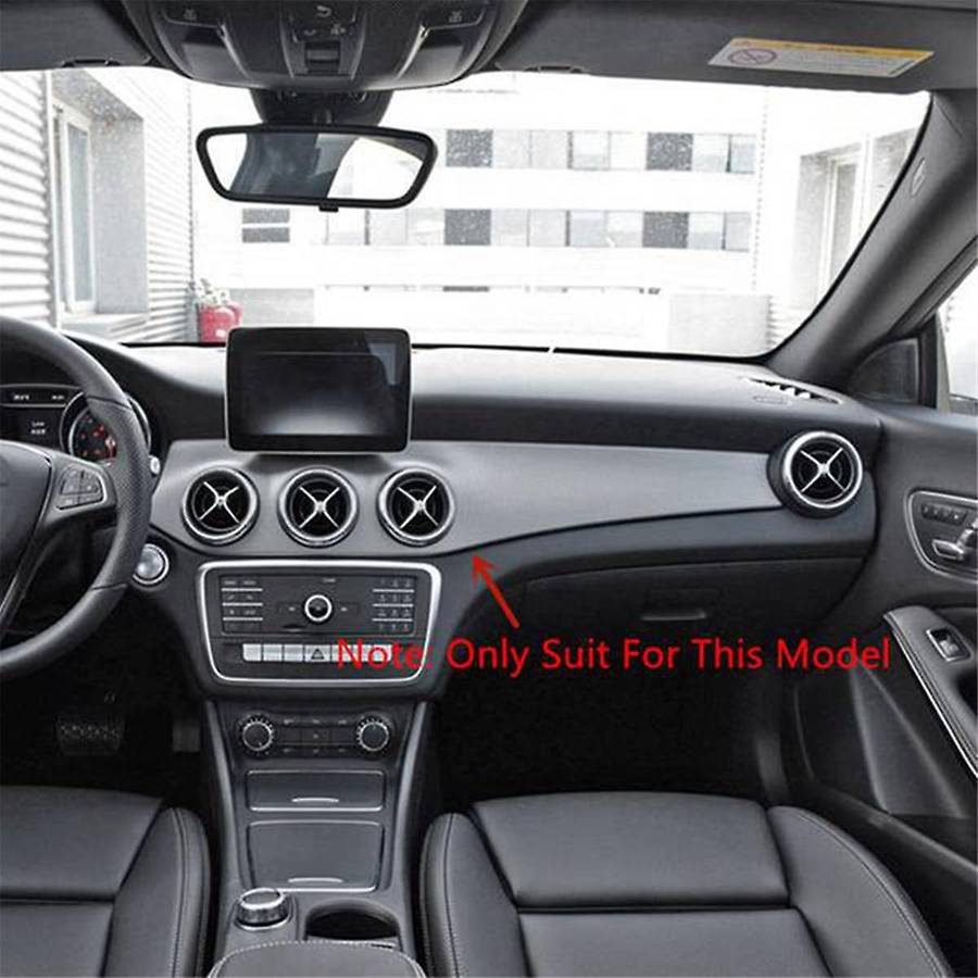 LHD Central Dashboard Air Condition Outlet Trim Cover for W176 CLA C117 GLA X156 2013-2018 Vent Pane
