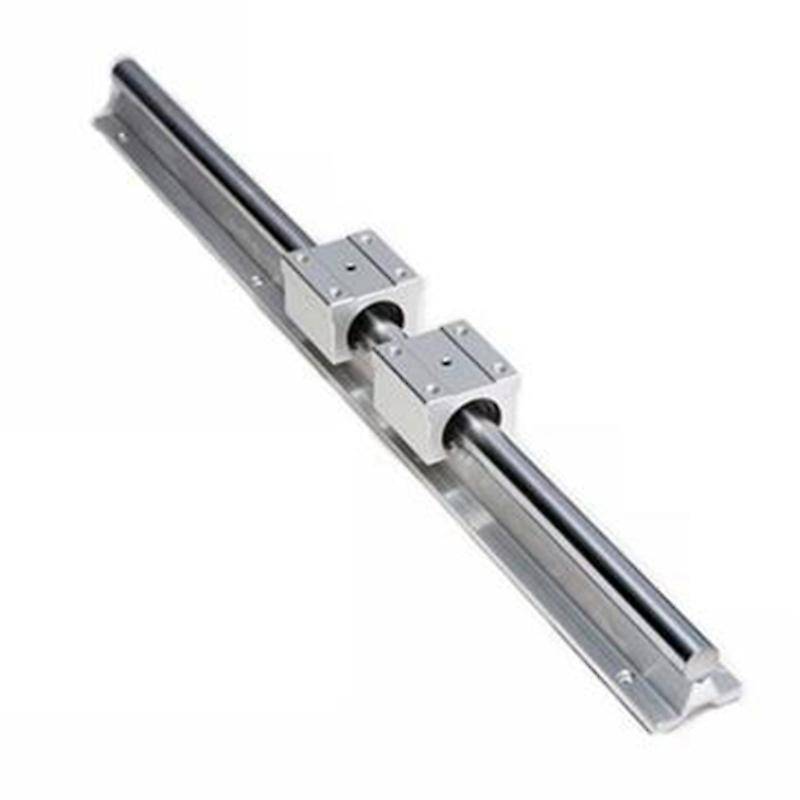 Linear Rails and Bearings,1Pcs Linear Guide Rail 500mm +2Pcs Linear Bearing 12mm Slide Blocks SBR12U
