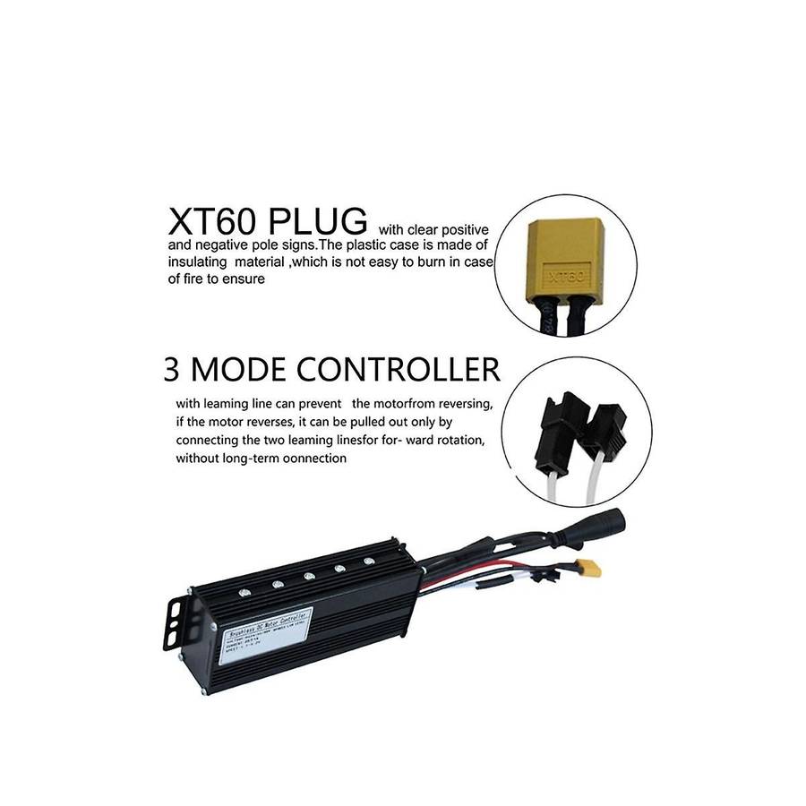 Lithium Battery Modified Electric Scooter Accessories 24v36v48v-30a Sine Wave 3-mode Controller Wate